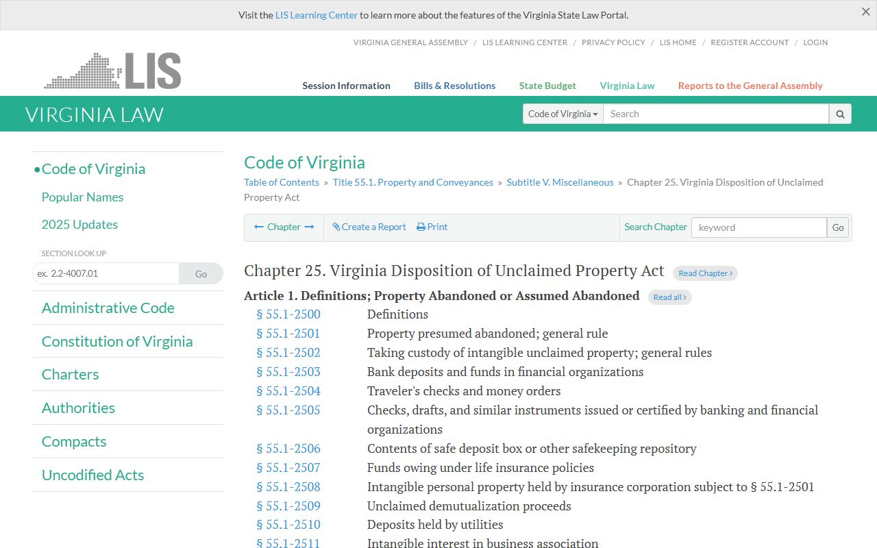 Alleghany County Virginia unclaimed money