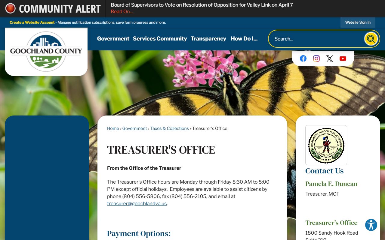 Goochland County Virginia unclaimed money