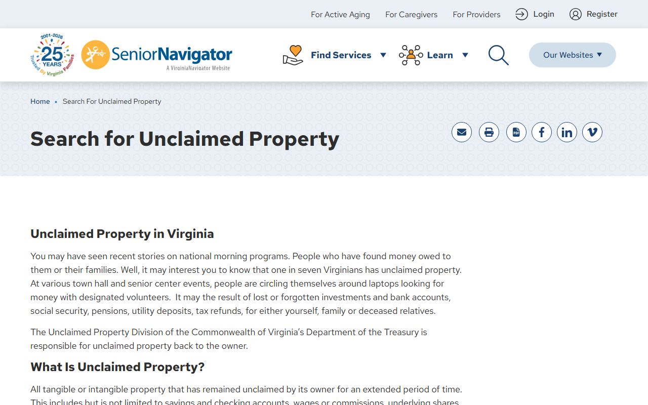 Halifax County Virginia unclaimed money