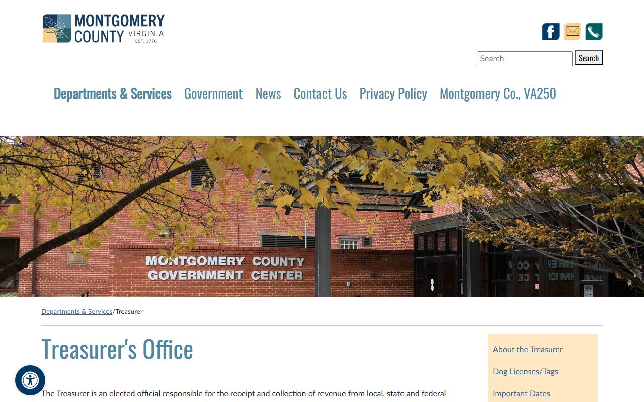 Montgomery County Virginia unclaimed money