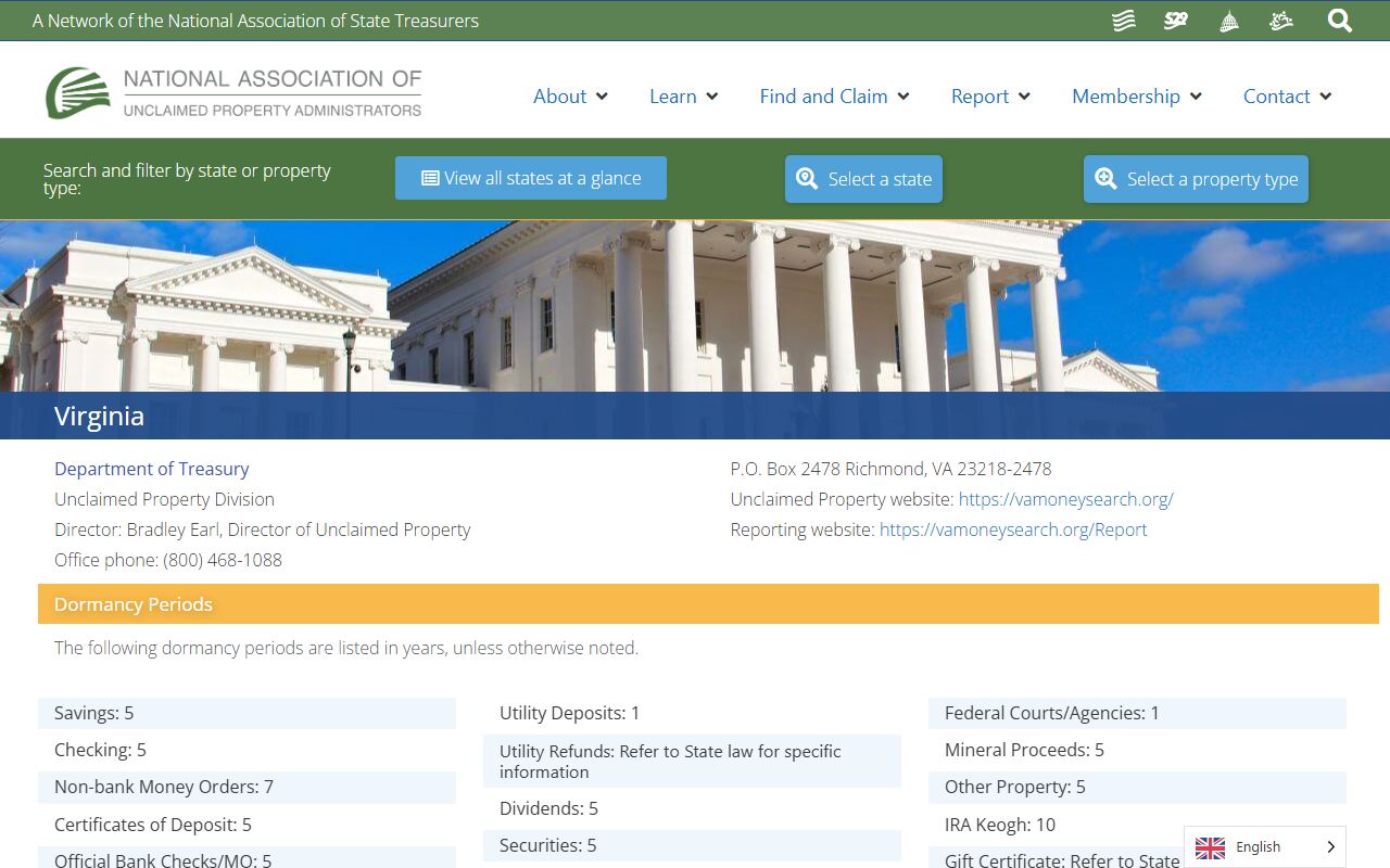 Surry County Virginia unclaimed money